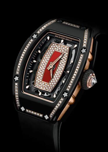 Replica Richard Mille RM 07-01 Ladies Ceramic Diamonds Watch